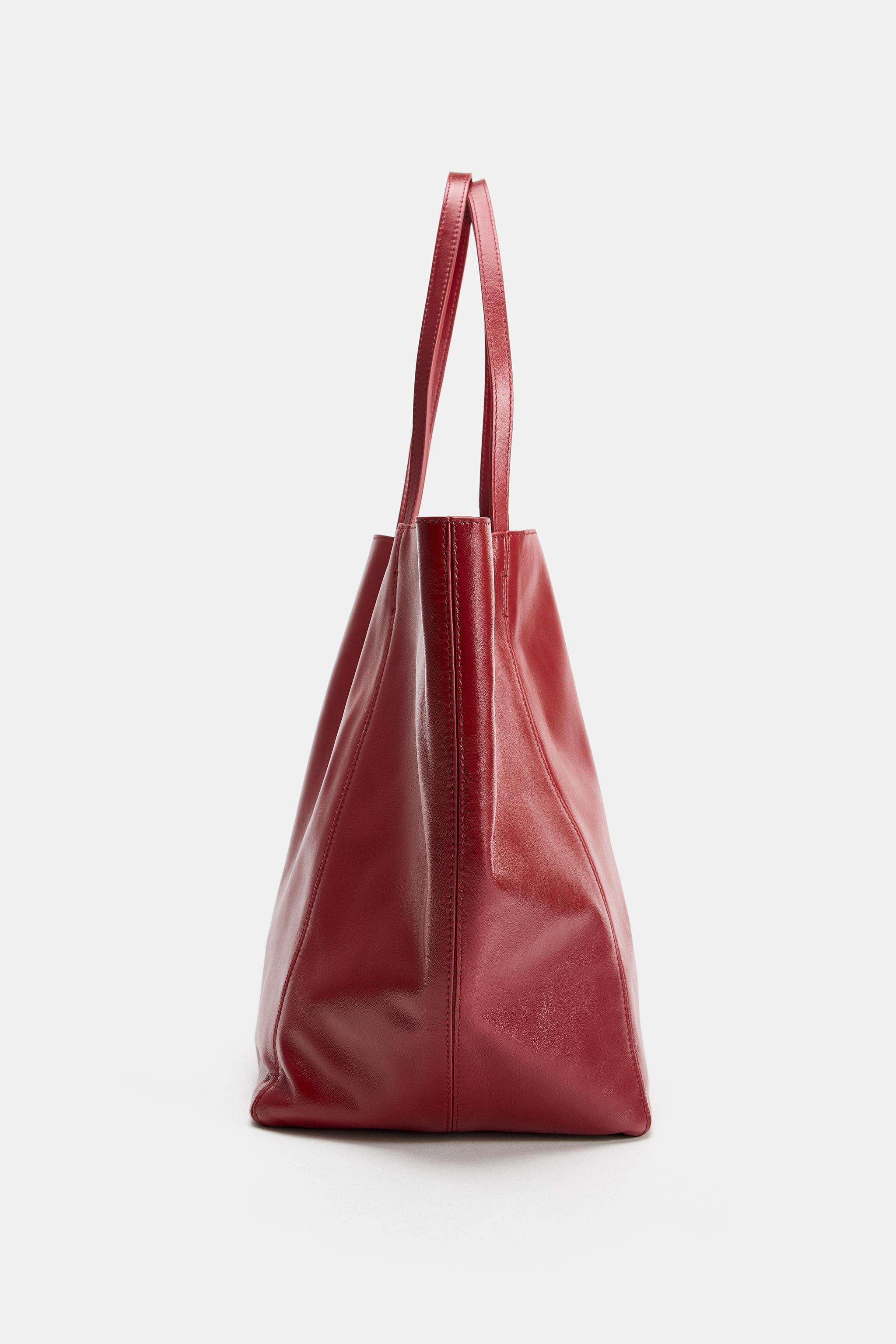 LEATHER SHOPPER BAG